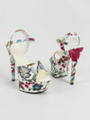 Women's Flower Platform Summer Catwalk Model High Heels Thin Heel Sexy Waterproof Table 15cm Super Sandals  LFD-8661-W5
