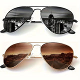 Luxury Metal Sunglasses Men Women Fashion Sun Glasses Anti Glare Sun Shades Glasses For Driving Beach Travel Fishing