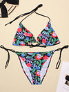 Women's Swimwear 2022 Push Up Bikini Two Pieces Swimsuits Halter Bandage Bathing Suits Sexy Thong Bikini Sets Summer Beach Wear