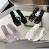 Sexy Women High Heels Slippers Designer Heeled Sandals Woman Shoes 2025 Summer Stilettos Pumps Elegant Shallow Chaussures Femme