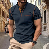 New Summer Men's Short - sleeved Polo Shirts: Casual, Sporty and Quick - drying Men's Tops