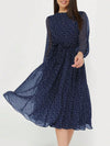 Women Dress 2025 Fashion Spring Summer Latest Unique Leisure Vacation Storm Point Long Sleeved Long Skirt Dress Women's Clothing