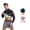 Men's plus size sportswear, fully coated tight fitting sportswear, long sleeved zippered fitness jacket