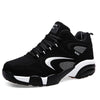 Plus Size Men's Trendy Colour Block Sneakers, Comfy Non Slip Lace Up Casual Durable Shoes For Men's Outdoor Activities