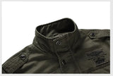 Spring Autumn New 100% Cotton Men Outwear Fashion Casual Outdoor Jacket Mens Brand High-Quality Jackets Coat Men Bomber Jacket