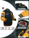Mens Plus Size Bomber Embroidered Summer Varsity Jacket Windbreaker Motorcycle Spring Summer Outwear Flaming Basketball