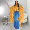 SOMO Plus Size Women Clothes Pleated Long Cape Shirt Bat Full Sleeve Irregularity Blouse Top One Size Loose Dropshipping 2023