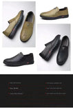 Mens  Shoes Slip on Soft Loafers Non Slip Breathable Driving Flats Spring Walking Office Work Shoes Mocassin Homme