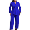 2 Piece Women Sets Plus Size  New Arrival Matching Two Pieces Sets Blazer Coat Top Pants Suits Outfits Clothing