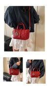 Women's Premium Leather Handbag Designer Crossbody Shoulder Purse Luxury Brand Tote Bag Ladies