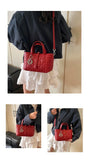 Women's Premium Leather Handbag Designer Crossbody Shoulder Purse Luxury Brand Tote Bag Ladies