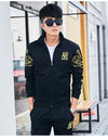 Plus Size 5XL 6XL Men's Tracksuit Autumn Clothes Sportswear Two Piece Set Men Jacket Sweatpants Male Sweatsuit Sports Suits Sets