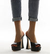 Fashion New Design Platform Slippers Women's Gladiator Sandals Spike High Heel 2022 Summer Peep Toe Pumps Party Shoes Large Size