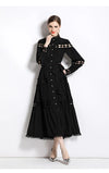 Plus Size Dresses Women's Clothing Summer Dress 2025 Elegant Lace Patchwork Hollow Out White Wedding Guest Beach Sundress