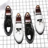 Italy Luxury Brand Loafers Men Shoes Tassel Men Designer Shoes British Style Lacquered Leather Shoes Thick Bottom Wedding Shoes
