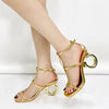 Women Sandals 2024 New Summer High Quality Peep Toe Sandals Casual Elegant Luxury High Heels Sandals Women Shoes for Women