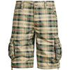 2024 New Summer 100% Cotton Plaid Shorts Men High Quality Casual Straight Men Cargo Shorts Multiple Pockets Beach Shorts MY936