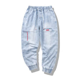 Plus Size 5XL Men's Baggy Harem Jeans Hip Hop Male Trousers Black Blue Cargo Jeans Man Fashion Streetwear Denim Jogger Pants