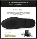 Men's plus size casual leather shoes Four Seasons new outdoor anti slip comfort walking shoes business Half support leather shoe
