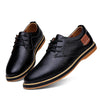 Mens Shoes Hand Sewn Cowhide Leather Shoes Men's Casual Loafers Plus Size 38-48