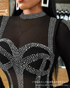 Rheinstone Diamonds Women Blouse Top T Shirt Long Sleeve Summer Fashion Slim