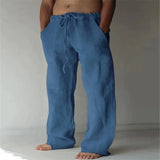 Mens Linen Pants Linen Pants for Men Loose Straight Pants Cotton Linen Cotton Linen Men Pants Linen Oose Linen Pants