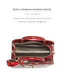 Fancy Red Middle-Aged Mother Bag Accessible Luxury Handbag 2025 Autumn Easiest for Match Fashion Wedding Bag Large-Capacity Crossbody Bag
