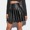 Women Skirts High Waist High-quality PU Sexy Versatile A-Line Attractive Comfortable Faux Leather Comfy Fashion