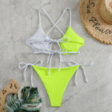 2025 String Bikini Women Brazilian Swimsuit Sexy Push Up Swimwear Female Bathers Bathing Swimming Suit Summer Beachwear