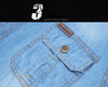 Plus Size 5XL Spring Long Sleeve Loose Denim Shirts Men Pure Cotton Shirt High Quality Male Autumn Fashion Casual Outwear Shirts