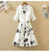 Women 2 piece sets outfits summer 2025 korean trend two piece set dress set Fashion elegant floral DressesNew in matching sets