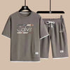 2025 new casual sportswear for men summer two-piece clothing short-sleeved round neck and shorts two fashionable clothes