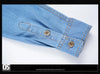 Plus Size 5XL Spring Long Sleeve Loose Denim Shirts Men Pure Cotton Shirt High Quality Male Autumn Fashion Casual Outwear Shirts