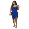 Plus Size Clothing Dress Wholesale Elegant Party Outfits Bandage Draped Tank Slip Maxi Dresses for Women Summer  Dropshipping