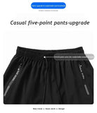 Men Plus Size Shorts Summer Pants Work Trousers Men Quick-drying Loose Fit Sports Fitness Sweatpants
