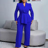 2 Piece Women Sets Plus Size  New Arrival Matching Two Pieces Sets Blazer Coat Top Pants Suits Outfits Clothing