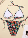 Women's Swimwear 2022 Push Up Bikini Two Pieces Swimsuits Halter Bandage Bathing Suits Sexy Thong Bikini Sets Summer Beach Wear
