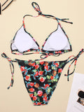 Women's Swimwear 2022 Push Up Bikini Two Pieces Swimsuits Halter Bandage Bathing Suits Sexy Thong Bikini Sets Summer Beach Wear
