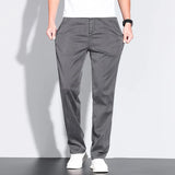 Plus Size 28-42 Men's Classic Business Jeans Straight Thin Stretch Cotton Luxury Denim Trousers Korean Spring Summer Male Pants