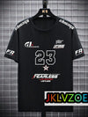 Mens Fashion Plus Size Racing Tshirt Casual Street Style Motorcycle Graphic Tees Breathable Loose 3D Short Sleeve Top Streetwear