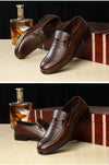 Men's plus size business Shoes Work dress leather shoes Autumn round toe anti slip footwear Fashion comfort male Loafers Zapatos