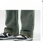 Men's Jeans Man Denim Shorts Jean Streetwear Mens Trousers Wide Y2k Pants Baggy Jeans Clothing Flared Male Cargo New Pant Ripped