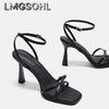Women High Heels Rome Sandals Sexy Summer Shoes Open Toe Slippers 2025 Trend Party Dress New Slingback Sandalias Pumps Mujer