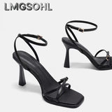 Women High Heels Rome Sandals Sexy Summer Shoes Open Toe Slippers 2025 Trend Party Dress New Slingback Sandalias Pumps Mujer