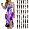 Women'S Party Dress Sexy Off Shoulder Split Ruffle Solid Bodycon Knee-Length Dress Fashion Glitter Party Elegant Dresses Vestido