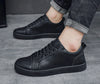 Men's Red Soled Casual Shoes Four Seasons Minimalist Board Shoe Mens Spring and Autumn Genuine Leather Sports Shoes Sneakers