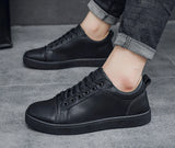 Men's Red Soled Casual Shoes Four Seasons Minimalist Board Shoe Mens Spring and Autumn Genuine Leather Sports Shoes Sneakers