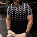 6XL Plus Size Men's Clothing Fashion Polos T-Shirts Summer Short Sleeve 3D Printed Streetwear Male POLO T Shirt Pullovers Tops