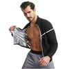 Men's plus size sportswear, fully coated tight fitting sportswear, long sleeved zippered fitness jacket