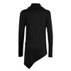 Plus Size 5XL Men's Hoodies Unbalance Hem Pocket Long Sleeve Sweatshirt For Men Clothing Autumn Turtleneck Sweatshirt Top Hoodie